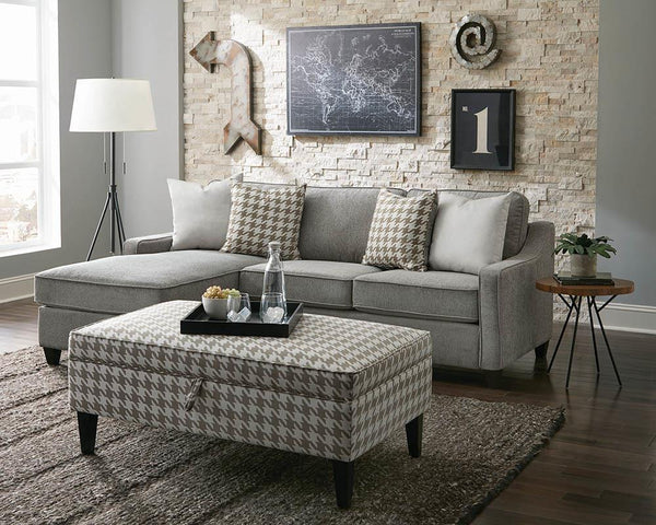 Mcloughlin - Sectional - Charcoal-Washburn's Home Furnishings