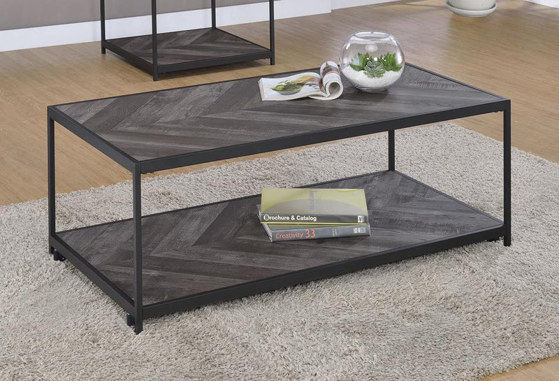 Meagan - Coffee Table - Gray-Washburn's Home Furnishings