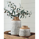 Meghan - Tan/black - Vase Set (2/cn)-Washburn's Home Furnishings