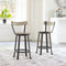 Melenski - Black/gray - Swivel Barstool (2/cn)-Washburn's Home Furnishings