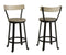 Melenski - Black/gray - Swivel Barstool (2/cn)-Washburn's Home Furnishings