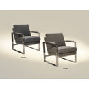 Meridian Metal Chair - Burlap-Washburn's Home Furnishings