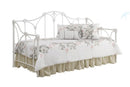 Metal Day Bed With Floral Frame - White-Washburn's Home Furnishings