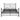 Metal Queen Bed - Black-Washburn's Home Furnishings