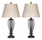 Mildred - Bronze Finish - Metal Table Lamp (2/cn)-Washburn's Home Furnishings