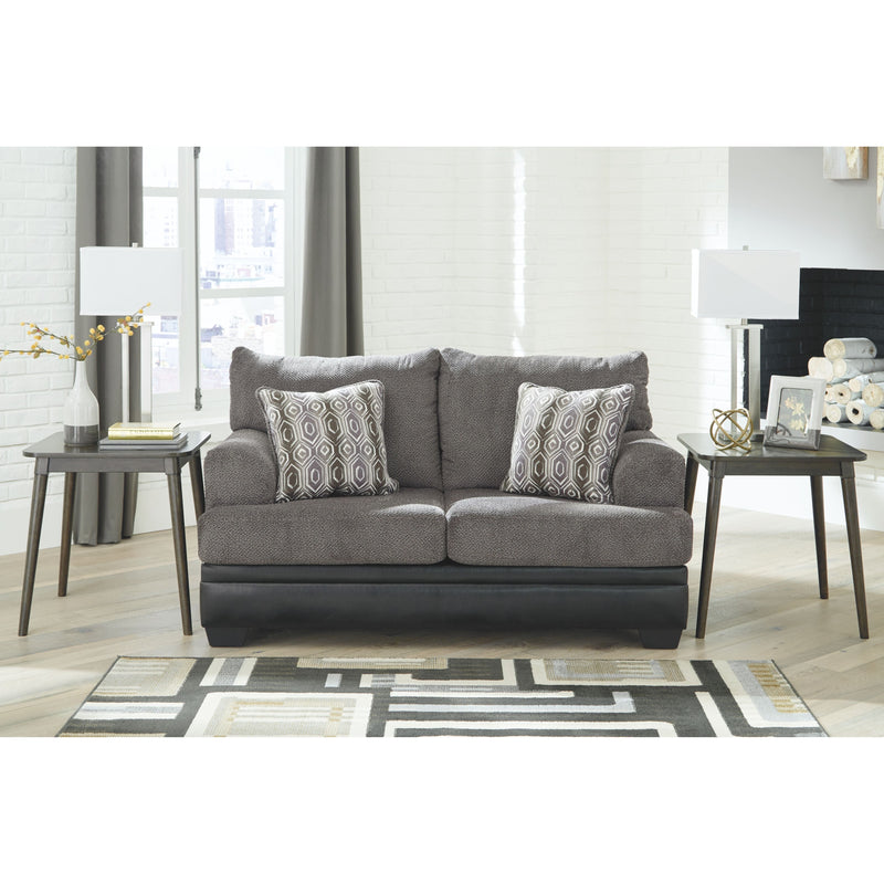 Millingar - Smoke - Loveseat-Washburn's Home Furnishings