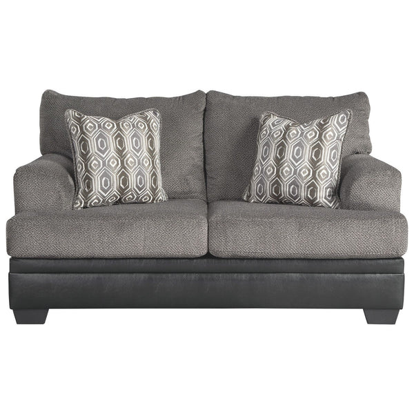 Millingar - Smoke - Loveseat-Washburn's Home Furnishings