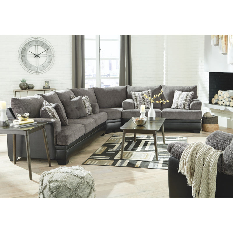 Millingar - Smoke - Sofa 3 Pc Sectional-Washburn's Home Furnishings