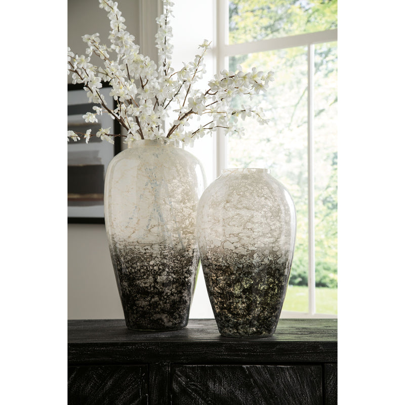 Mirielle - White/gray - Vase - Large-Washburn's Home Furnishings