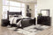 Mirlotown - Almost Black - Queen Poster Bed With Side Storage-Washburn's Home Furnishings