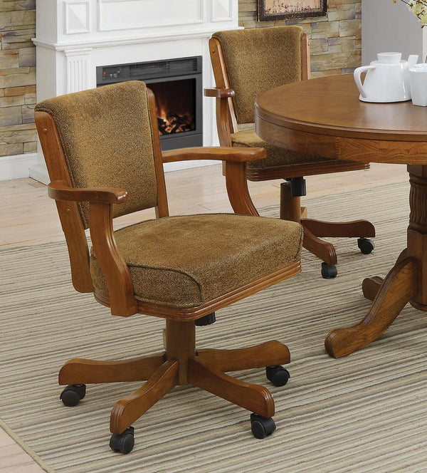 Mitchell - Game Table - Game Chair - Light Brown-Washburn's Home Furnishings