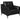 Moira - Arm Chair - Black-Washburn's Home Furnishings