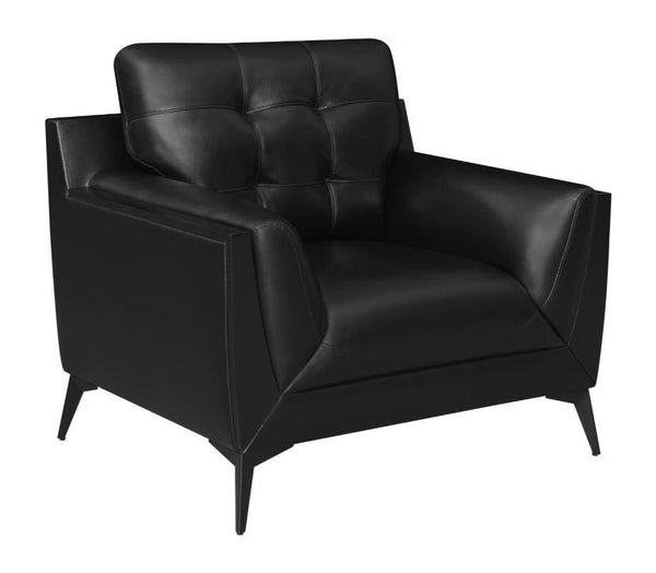 Moira - Arm Chair - Black-Washburn's Home Furnishings