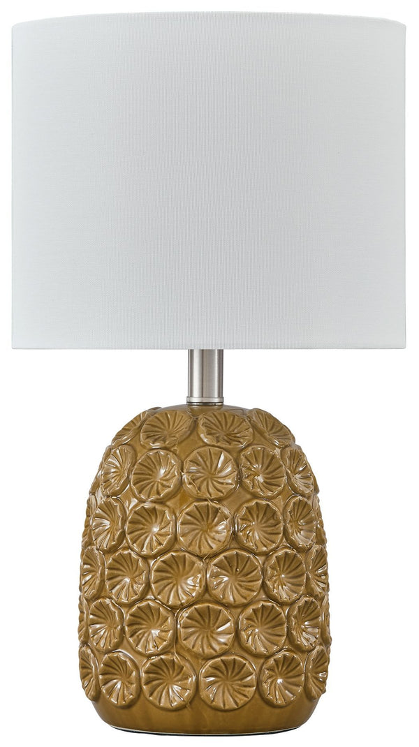 Moorbank - Amber - Ceramic Table Lamp (1/cn)-Washburn's Home Furnishings