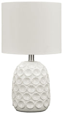 Moorbank - White - Ceramic Table Lamp (1/cn)-Washburn's Home Furnishings