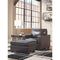 Morelos - Gray - 2 Pc. - Chair With Ottoman-Washburn's Home Furnishings