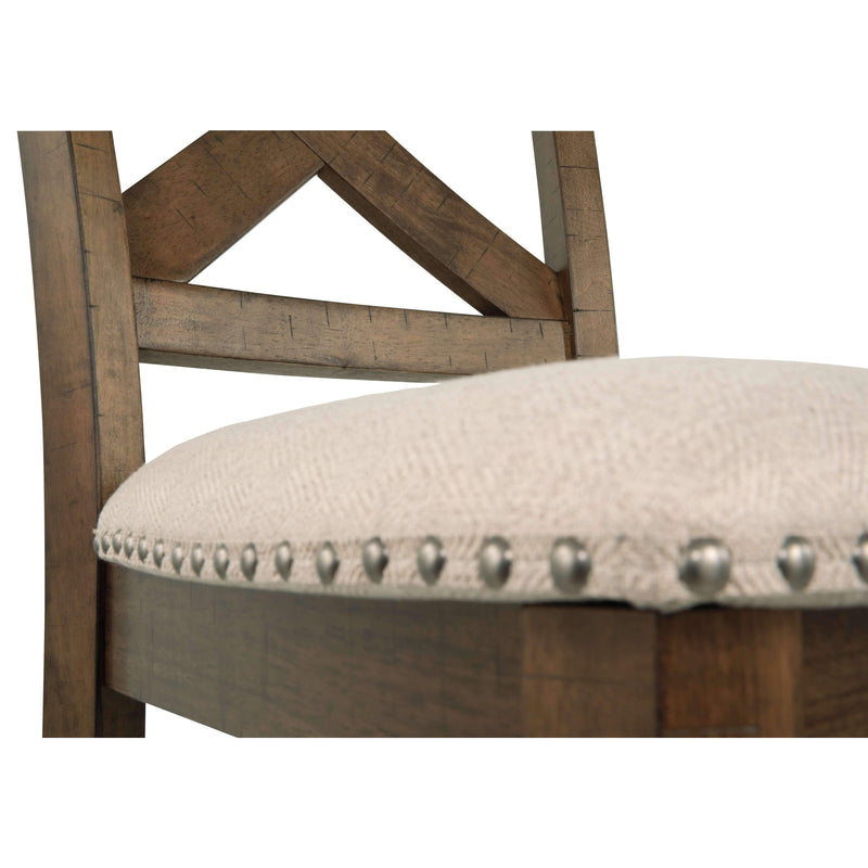 Moriville - Beige - Upholstered Barstool-Washburn's Home Furnishings