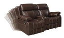 Myleene - Motion Collection - Glider Loveseat - Chestnut-Washburn's Home Furnishings