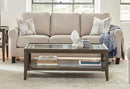 Nadine - Sofa - Beige-Washburn's Home Furnishings