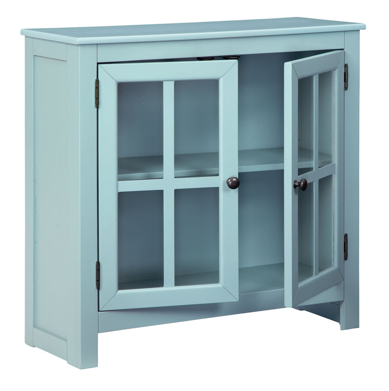 Nalinwood - Teal - Accent Cabinet-Washburn's Home Furnishings