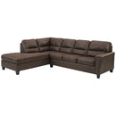 Navi - Chestnut - Left Arm Facing Chaise 2 Pc Sectional-Washburn's Home Furnishings