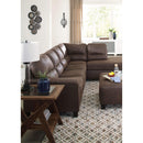 Navi - Chestnut - Left Arm Facing Sofa 2 Pc Sectional-Washburn's Home Furnishings