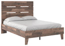 Neilsville - Multi Gray - Full Panel Platform Bed-Washburn's Home Furnishings