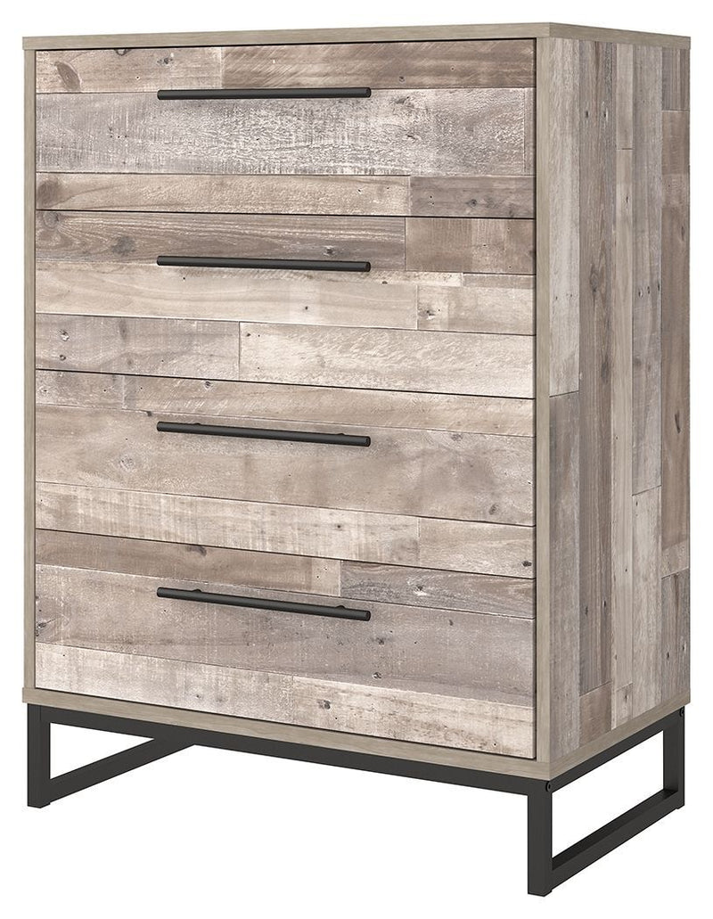 Neilsville - Whitewash - Four Drawer Chest-Washburn's Home Furnishings