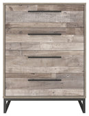 Neilsville - Whitewash - Four Drawer Chest-Washburn's Home Furnishings