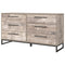 Neilsville - Whitewash - Six Drawer Dresser - Vinyl-wrapped-Washburn's Home Furnishings