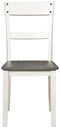 Nelling - White / Brown / Beige - Dining Room Side Chair (2/cn)-Washburn's Home Furnishings