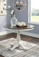 Nelling - White / Brown / Beige - Dining Room Table Base-Washburn's Home Furnishings