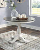 Nelling - White / Brown / Beige- Dining Room Table-Washburn's Home Furnishings