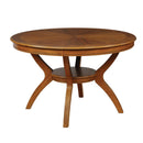 Nelms - Dining Table With Shelf - Brown-Washburn's Home Furnishings