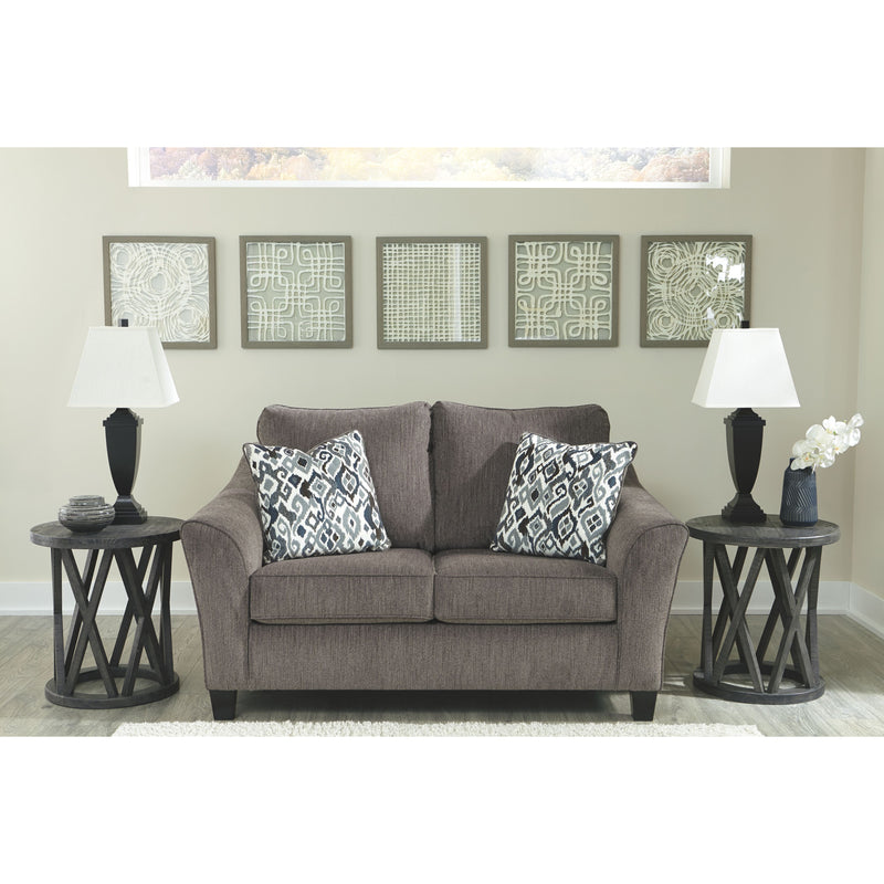 Nemoli - Slate - Loveseat-Washburn's Home Furnishings