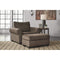 Nesso - Walnut - 2 Pc. - Chair And A Half With Ottoman-Washburn's Home Furnishings