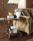 Nestor - Medium Brown - Round End Table-Washburn's Home Furnishings