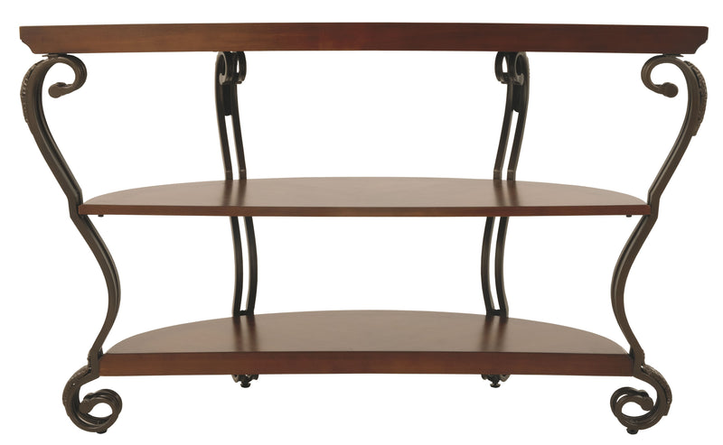 Nestor - Medium Brown - Sofa Table-Washburn's Home Furnishings