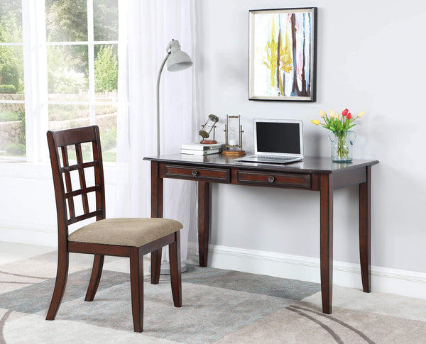 Newton Collection - 2 Pc Writing Desk Set - Tan-Washburn's Home Furnishings