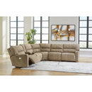 Next-gen Durapella - Sand - Left Arm Facing Power Recliner 6 Pc Sectional-Washburn's Home Furnishings