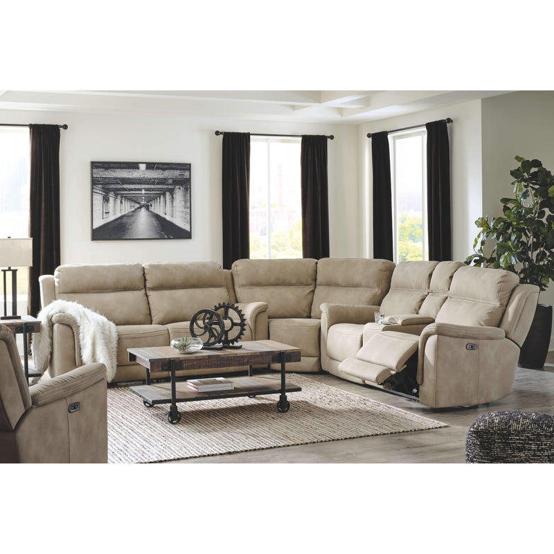Next-gen Durapella - Sand - Power Sofa 3 Pc Sectional-Washburn's Home Furnishings