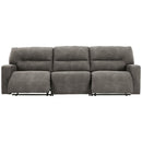 Next-gen Durapella - Slate - Right Arm Facing Power Recliner 3 Pc Sectional-Washburn's Home Furnishings
