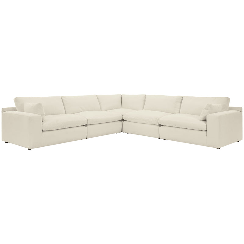Next-gen Gaucho - Pearl Silver - Left Arm Facing Corner Chair 5 Pc Sectional-Washburn's Home Furnishings
