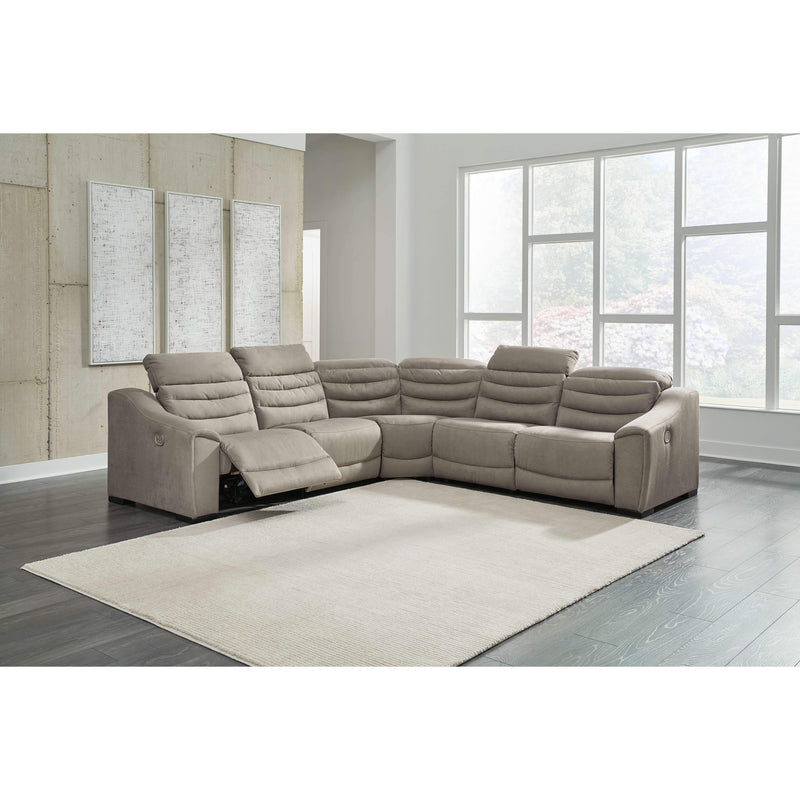 Next-gen Gaucho - Putty - Left Arm Facing Power Recliner 5 Pc Sectional-Washburn's Home Furnishings
