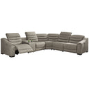 Next-gen Gaucho - Putty - Left Arm Facing Power Recliner 6 Pc Sectional-Washburn's Home Furnishings