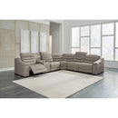 Next-gen Gaucho - Putty - Right Arm Facing Power Recliner 6 Pc Sectional-Washburn's Home Furnishings