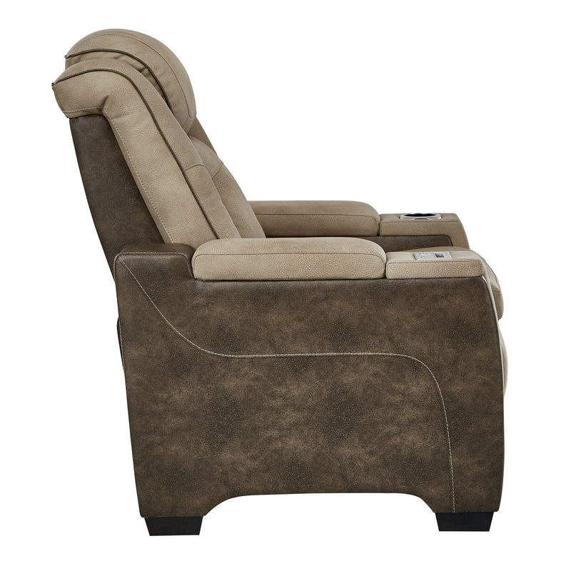 Next-gen - Light Brown - Pwr Recliner/adj Headrest-Washburn's Home Furnishings