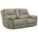 Next-gen - Putty - Dbl Rec Loveseat W/console-Washburn's Home Furnishings