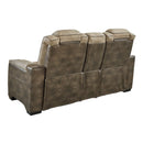 Next-gen - Sand - Pwr Rec Loveseat/con/adj Hdrst-Washburn's Home Furnishings