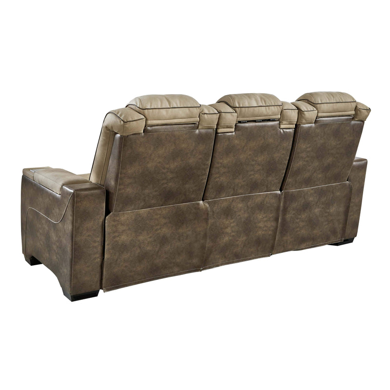 Next-gen - Sand - Pwr Rec Sofa With Adj Headrest-Washburn's Home Furnishings